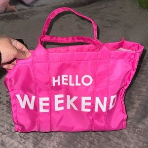 Cute Hello Weekend tote bag !